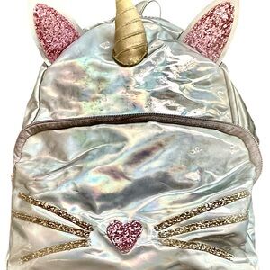 Iridescent Unicorn Cat Backpack for Kids by Olivia Miller
